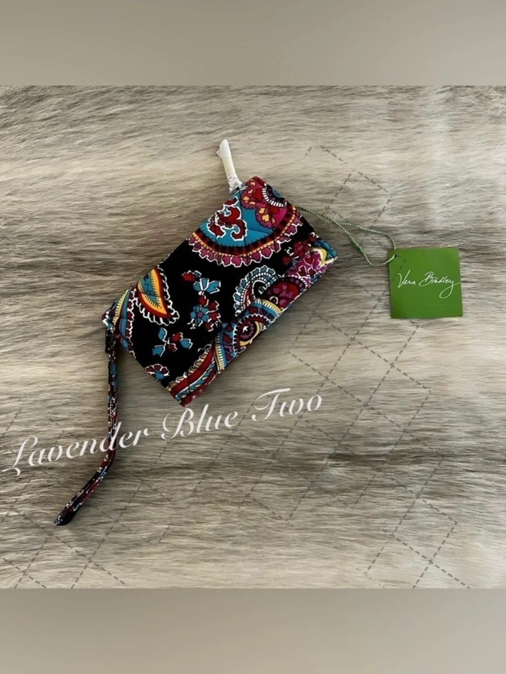 New VERA BRADLEY Parisian Paisley 2016Smart Phone Wristlet Wallet Lippies